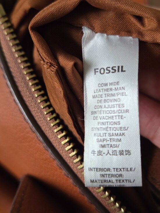 EUC FOSSIL GENUINE LEATHER BROWN SUPER CUTE PACK PACK MEDIUM main image 12